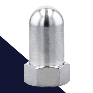 Acorn Nut EXTRA Tall, Chrome Plated Brass