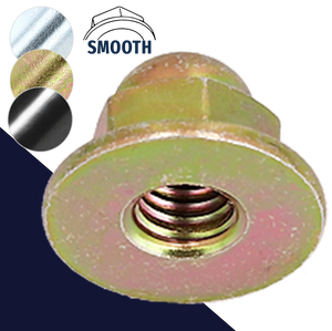 Acorn Nut WIDE FLANGE Smooth Carbon Steel Acorn Nut WIDE FLANGE Smooth Carbon Steel