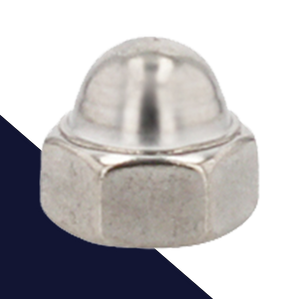 Low Acorn Nut, Coarse,Stainless Steel,Special Low Height