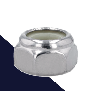 Nylon Locking Nut Stainless Chrome DIN 985