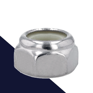 Coarse DIN 985 Nylon Nut,A2 Stainless + Chrome,Chrome Plated