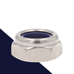 Coarse LOW Nylon Nut,A2 Stainless Steel,ISO 10511