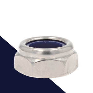 Coarse LOW Nylon Nut,A2 Stainless Steel,ISO 10511