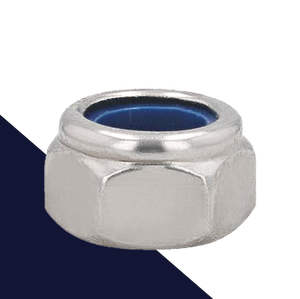 Coarse DIN 985 Nylon Nut,A2 Stainless Steel,Passivated