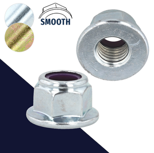 Nylon Flange Nut Smooth Class 8 Steel DIN 6926