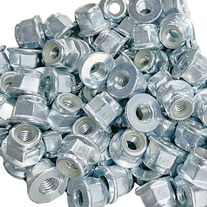 Coarse DIN 6926 Nylon Flange,Steel Class 8 / BULK 100pcs,Smooth Bottom Nut