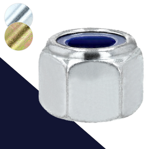 Nylon Locking Nut High Class 10 Steel Zinc DIN 6924