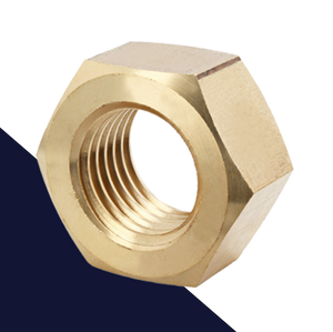 Coarse DIN 934 Nut,Brass,Plain Finish