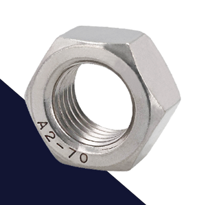 Coarse DIN 934 Nut,A2 Stainless Steel,Passivated