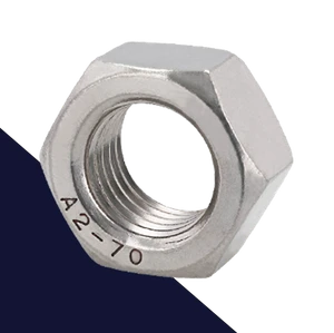 Coarse DIN 934 Nut,A2 Stainless Steel,Passivated