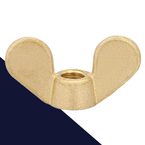 Wing Nut Rounded Style Brass DIN 315