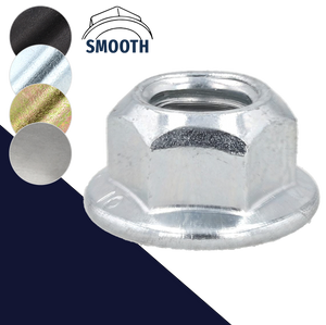 Conical Lock Flange Nut Smooth Class 10 Steel Fine Thread DIN 6927