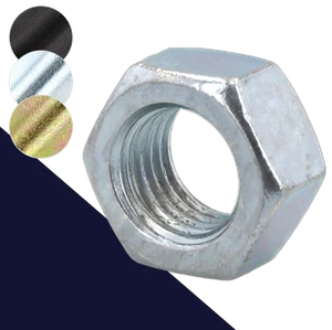 Coarse DIN 934 Nut,Class 8 Steel,Finishes Vary
