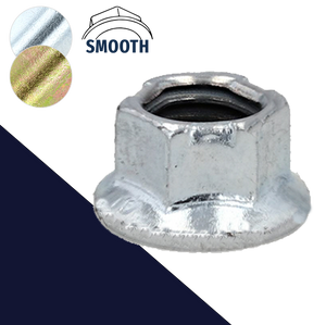 Top Lock Flange Nut M8,Steel Class 10 Zinc Plated,10mm Small Wrench