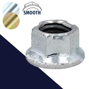 Top Lock Flange Nut M8,Steel Class 10 Zinc Plated,10mm Small Wrench