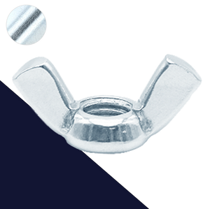 Wing Nut Straight Style Steel Zinc DIN 315