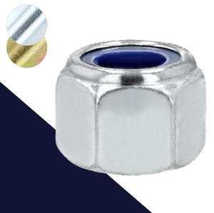 Nylon Locking Nut High - Steel Class 10 Zinc DIN 982