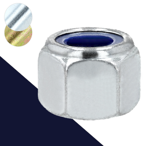 Nylon Locking Nut High - Steel Class 10 Zinc DIN 982