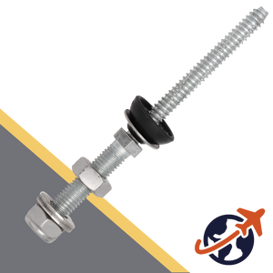 M8 Assembled Hanger Bolts,Umbrella Gasket + Cone Point,Stainless Steel