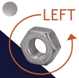 Fine Hex Nut LEFT HAND Steel DIN 934