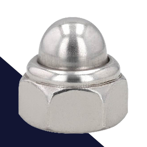 Nylon Insert Acorn Nut,Stainless Steel,DIN 986 Locking