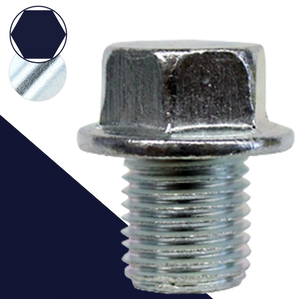 M12X1.25 Hex Flange - Drain Plug Zinc