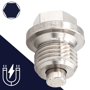Hex Head Stainless Steel Magnetic Drain Plug DIN 910 Hex Head Stainless Steel Magnetic Drain Plug DIN 910