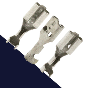 4.8mm Female Spade NO TAB,Double Crimp,Uninsulated