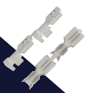 6.3mm Female Spade NO TAB,Double Crimp, Chain Form,Uninsulated