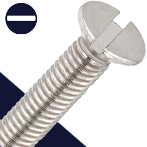 M3 Slotted Flat Head - A2 Stainless DIN 963