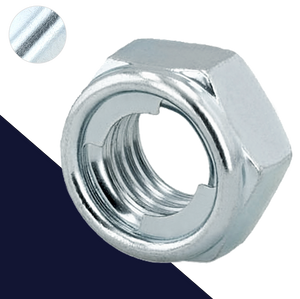 Fuji Lock Nut,Steel Class 6, Zinc,Base DIN 980M