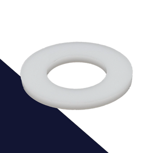 Flat Washer Plastic,White Polyamid,DIN 125A