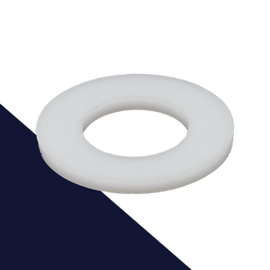 Flat Washer Plastic,White Polyamid,DIN 125A