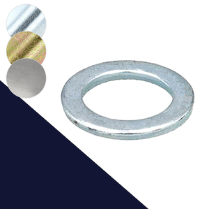Flat Washer Small O.D.,140 HV Steel,DIN 433