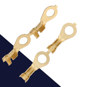 5mm Eye Terminal Uninsulated,16-14 Gauge,Double Crimp, Chain Form