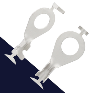 10mm Eye Terminal Uninsulated,12-10 Gauge,Double Crimp, Chain Form