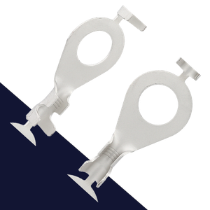 10mm Eye Terminal Uninsulated,12-10 Gauge,Double Crimp, Chain Form