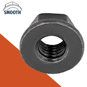 Flange Nut Smooth Black Stainless DIN 6923