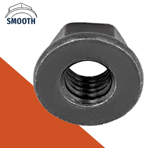 Flange Nut Smooth Black Stainless DIN 6923