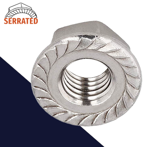 Serrated Flange Nut DIN 6923,Stainless Steel A2,Fine Thread