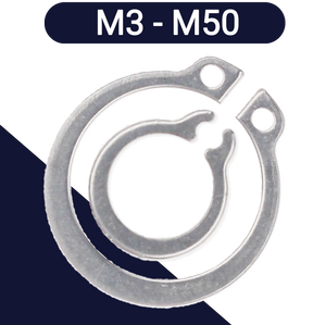 M3 - M50 External Retaining Ring - Stainless DIN 471
