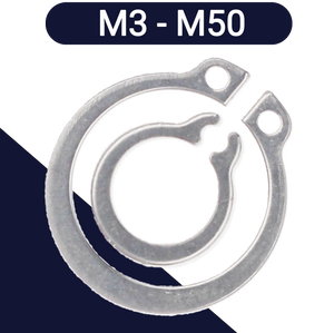 M3 - M50  EXTERNAL Retaining Ring,1.4122 Stainless,For Shafts / DIN 471
