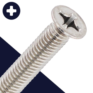 M4X0.7 Phillips Reduced Flat Head Screw - Stainless JIS B1111 M4X0.7 Phillips Reduced Flat Head Screw - Stainless JIS B1111