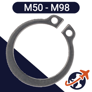 External Retaining Ring - Steel DIN 471 - Plain Steel M50 - M98