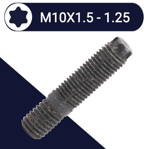 M10X1.5 + M10X1.25, 45mm Combi Thread Stud Torx Class 10.9 SH10X1.5-1.25X45TXBLK
