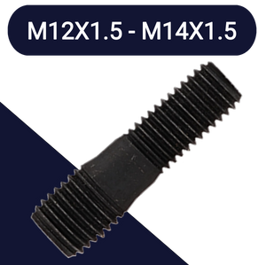 M12X1.5 + M14X1.5 Combi Thread Stud Class 10.9 Steel