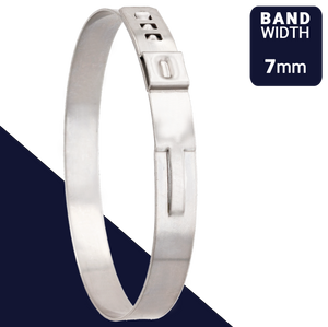 Clamp 7mm Band Stepless Ear Oetiker 167, Stainless