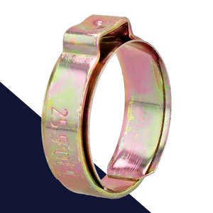 Oetiker 154 Series Clamp,High Pressure Inner Ring,Stainless Steel + Yellow Zinc