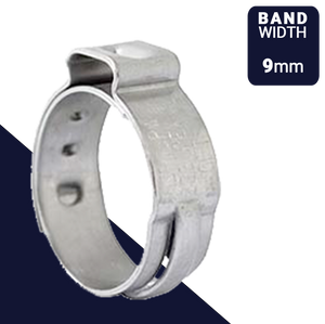 Clamp PEXGrip Plumbing Stepless Ear Oetiker, 167 Stainless Clamp PEXGrip Plumbing Stepless Ear Oetiker, 167 Stainless