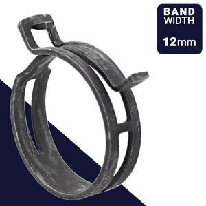 Clamp Full Tab Constant Tension 13mm - 50mm, 12mm Band